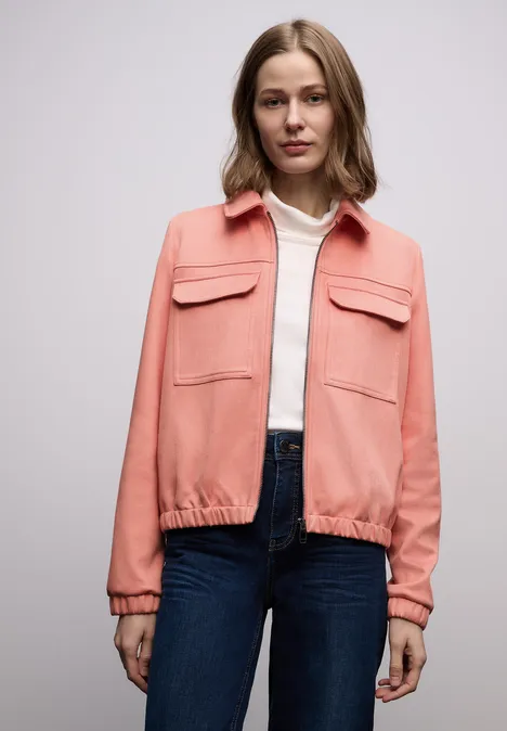Veste courte en velours light apricot Veste courte en velours light apricot