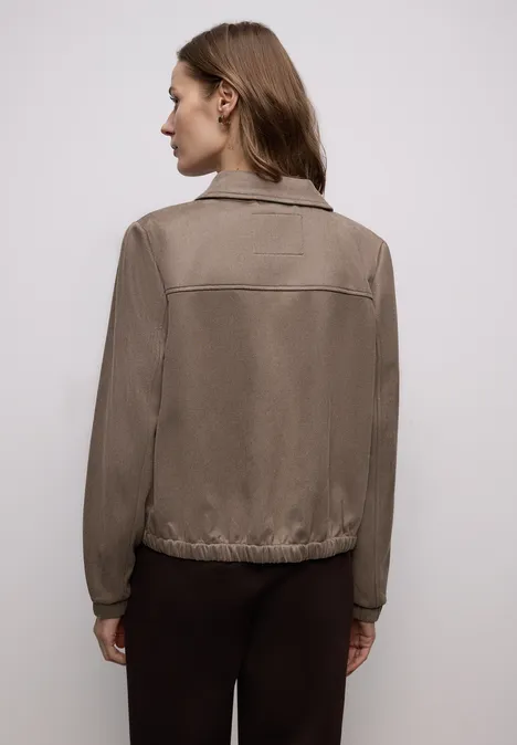 Veste courte en velours light terra mocha Veste courte en velours light terra mocha