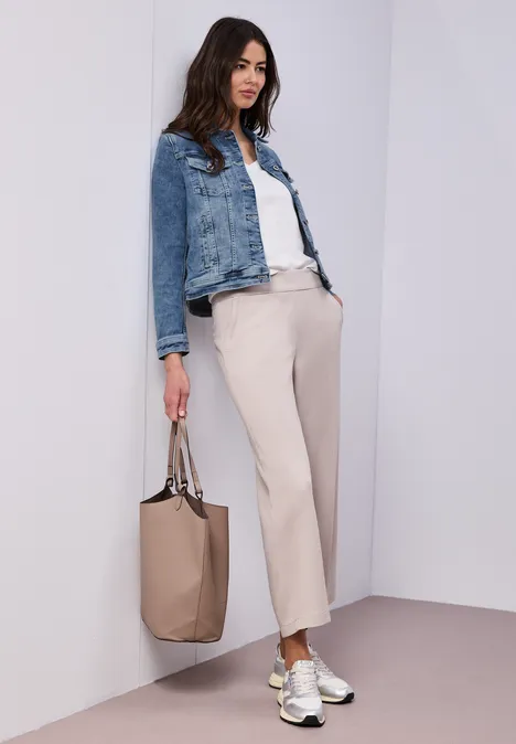 Veste en jean avec poches poitrine et boutons Medium Blue Wash