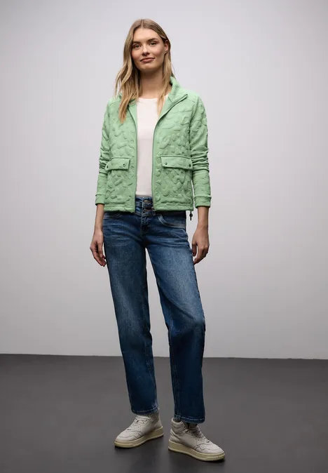 Leo gestructureerd jack pale mint green