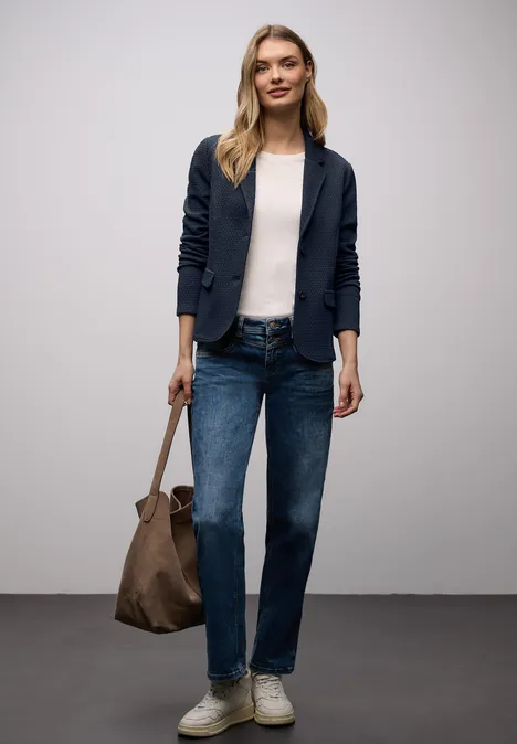 Blazer met structuur shadowed navy