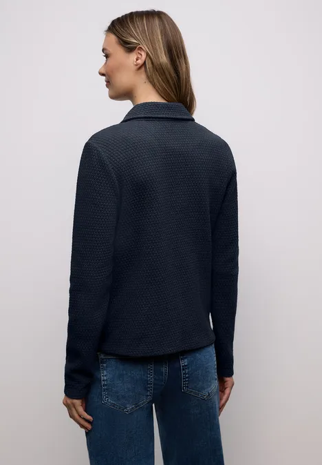 Blazer met structuur shadowed navy