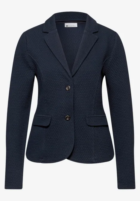 Blazer met structuur shadowed navy