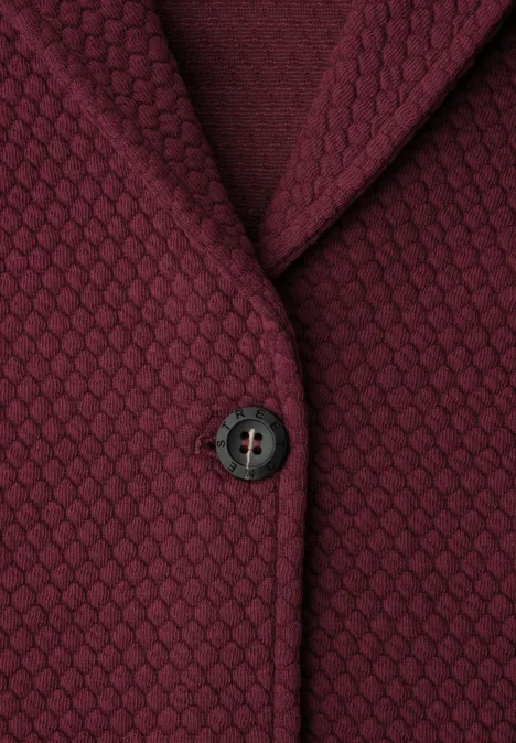 Blazer met structuur truffle red