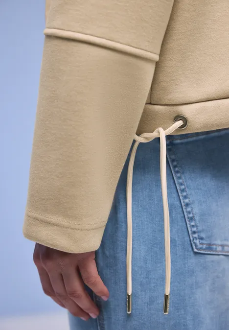 Jacke mit Strings cotton beige mel.