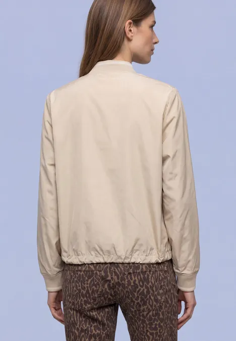 Blouson à rayures gallon cotton beige