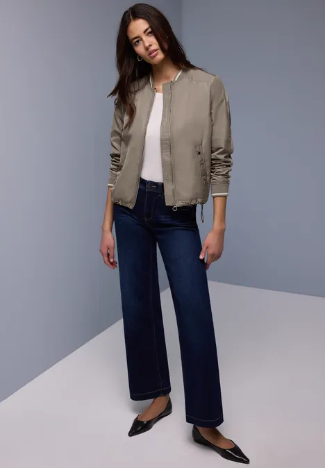 Blouson à rayures gallon light terra mocha