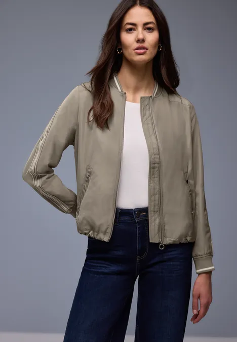 Blouson à rayures gallon light terra mocha