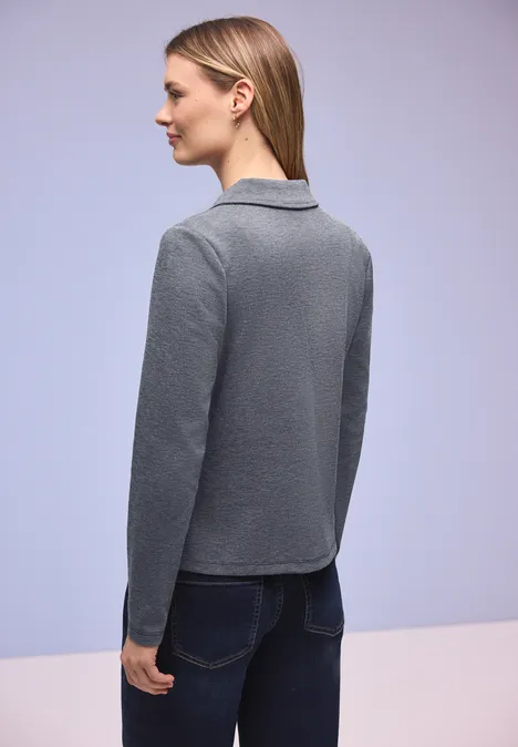 Basic Piqué Blazer shadowed navy