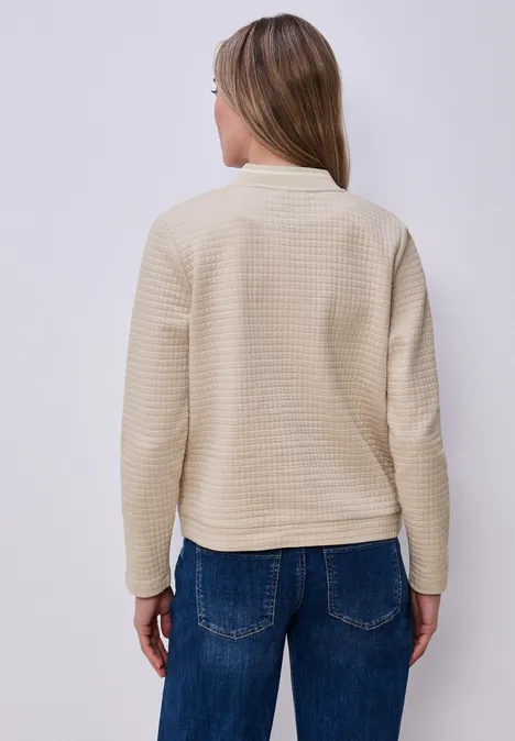 Blouson structuré cotton beige