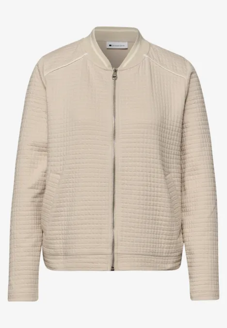 Blouson structuré cotton beige
