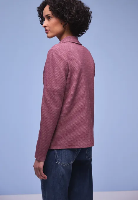 Strukturblazer dark clouded blush