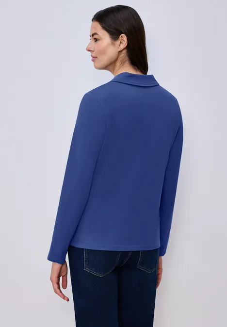 Basic Jersey Blazer amparo blue