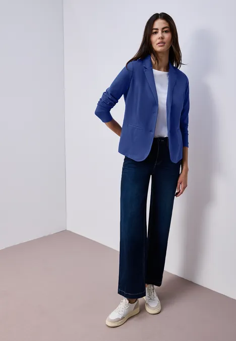 Basic Jersey Blazer amparo blue
