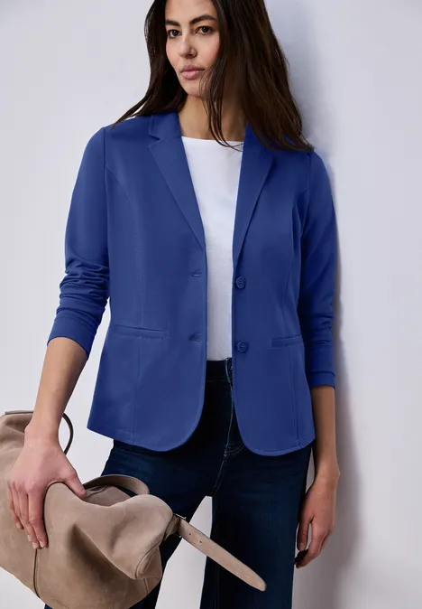 Basic Jersey Blazer amparo blue