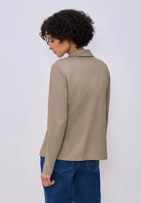 Basic Blazer aus Jersey light terra mocha mel.