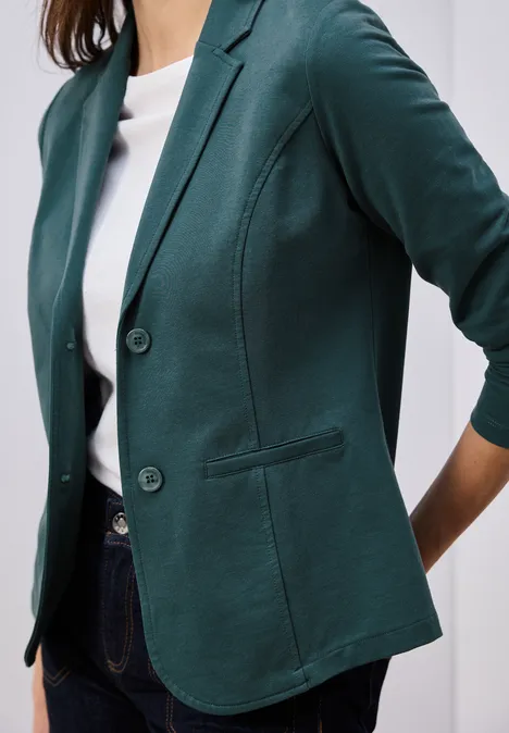 Basic Jersey Blazer mediterra green