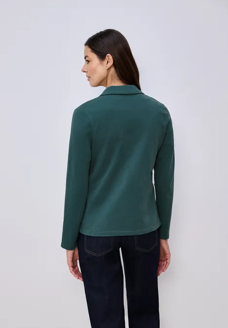 Basic Jersey Blazer mediterra green
