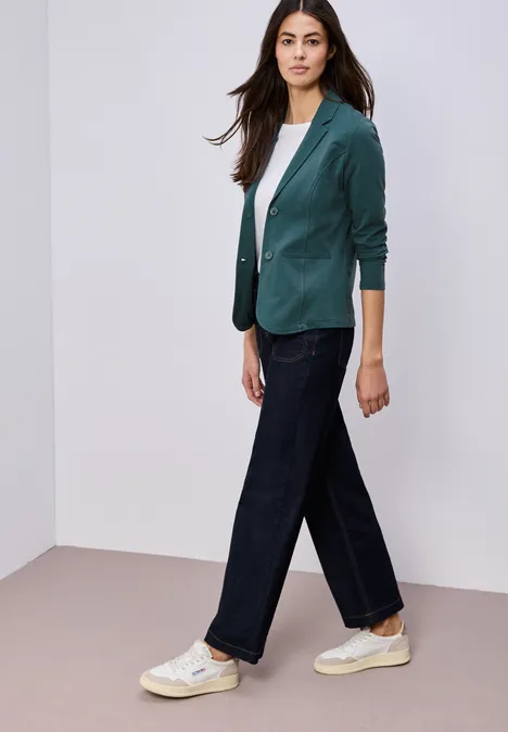 Basic Jersey Blazer mediterra green