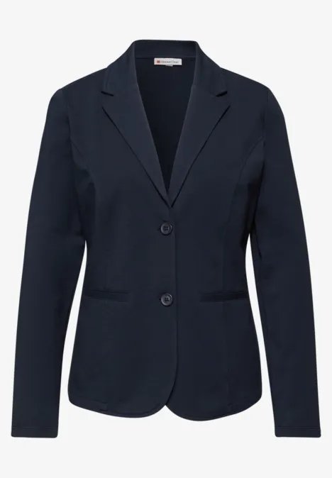 Basic Jersey Blazer shadowed navy