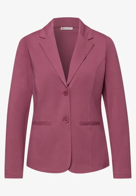 Basic Blazer aus Jersey dark clouded blush