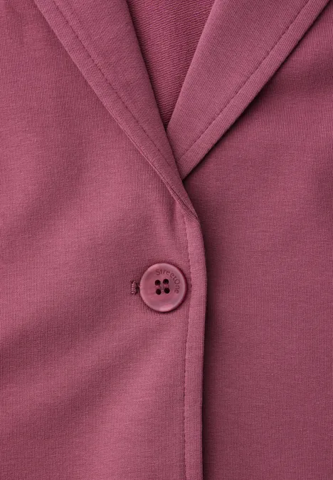 Basic Blazer aus Jersey dark clouded blush