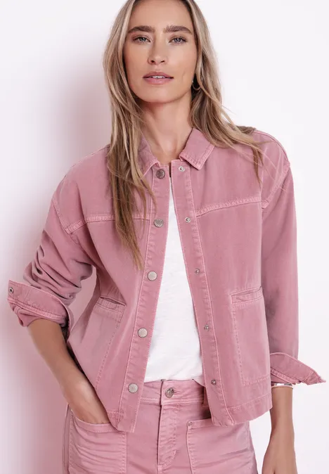 Denim jack in een roze wassing authentic pink washed Denim jack in een roze wassing authentic pink washed