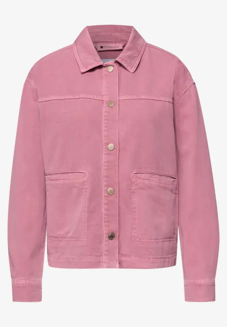 Denim jack in een roze wassing authentic pink washed Denim jack in een roze wassing authentic pink washed