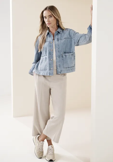 Denim jack light blue random washed Denim jack light blue random washed