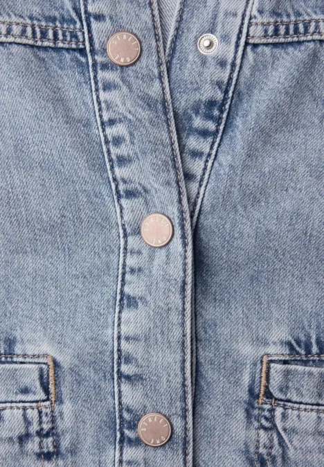 Denim jack light blue random washed Denim jack light blue random washed