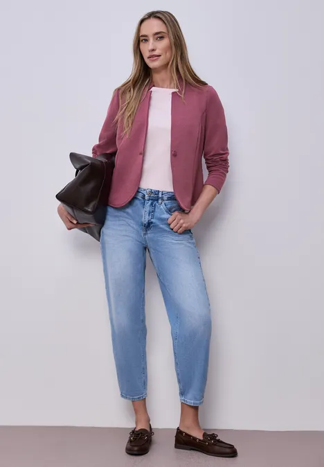 Marynarka z jerseyu ze strukturą dark clouded blush