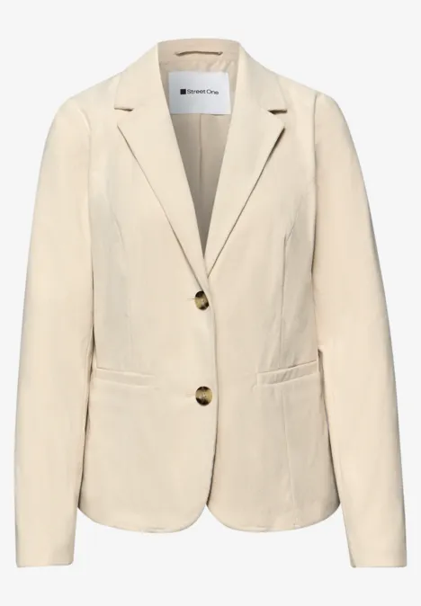 Lange blazer smoke beige