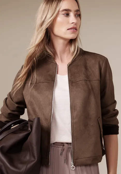 Krótki Blouson hatch brown