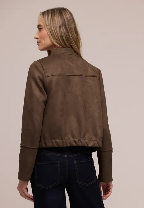Krótki Blouson hatch brown
