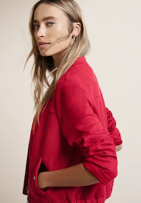 Krótki Blouson salsa red