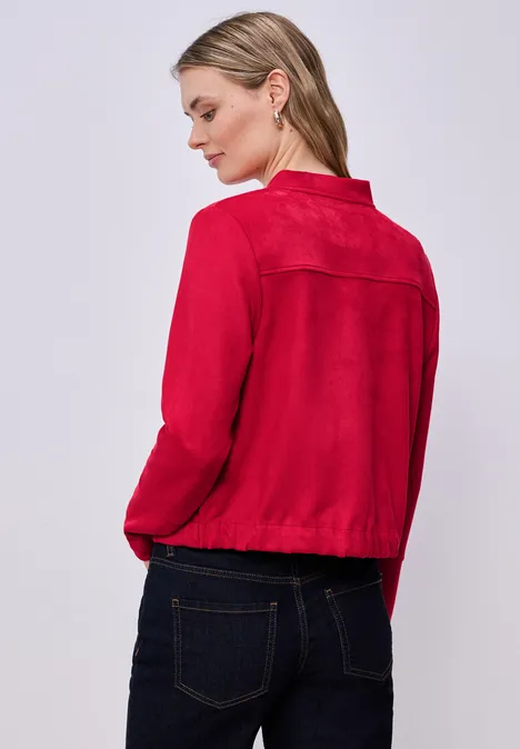 Krótki Blouson salsa red