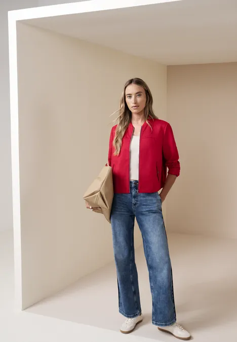 Krótki Blouson salsa red