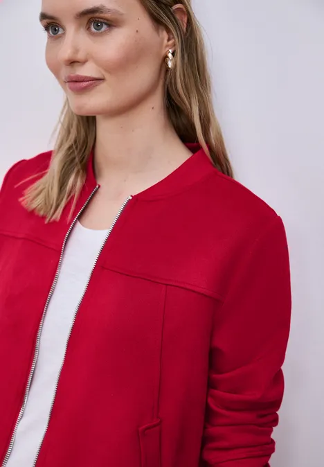 Krótki Blouson salsa red