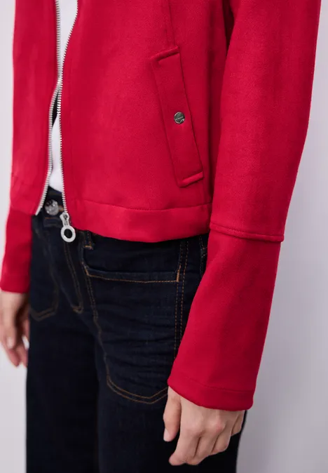 Krótki Blouson salsa red