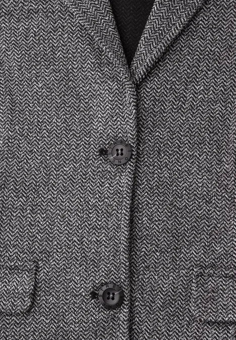 Basic blazer met reverskraag shadowed navy