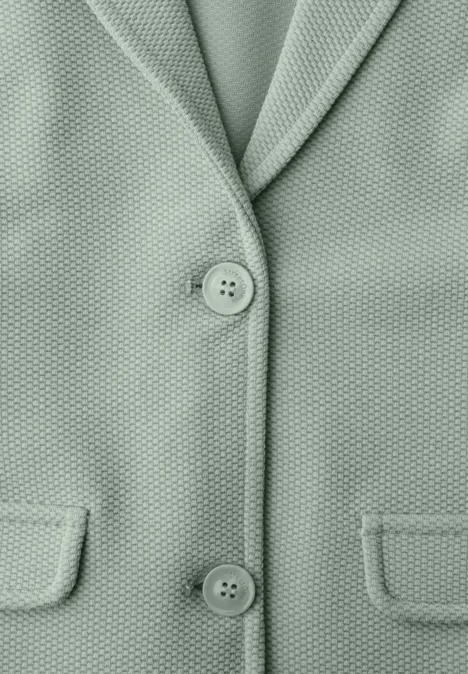 Basic blazer met reverskraag mint leaf