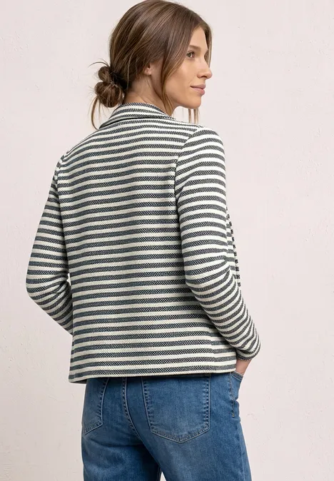 Basic Blazer mit Knöpfen und Streifen shadowed navy Basic Blazer mit Knöpfen und Streifen shadowed navy