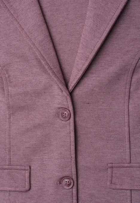 Basic Blazer in Unifarbe dark clouded blush Lilarfarbener Blazer mit Reverskragen, zwei Knöpfen und Klappentaschen.