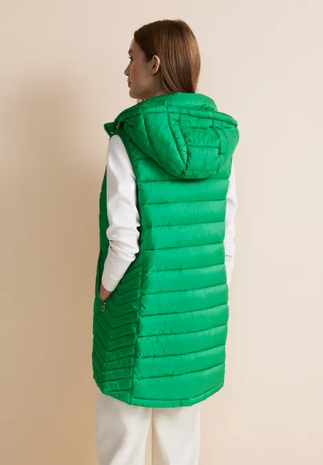 Kapuzen Longweste arty green