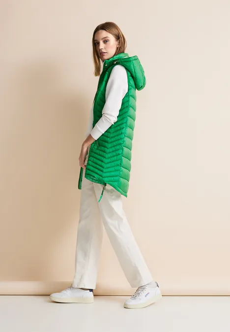Kapuzen Longweste arty green