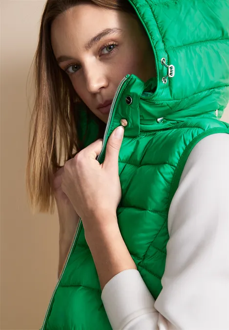 Kapuzen Longweste arty green