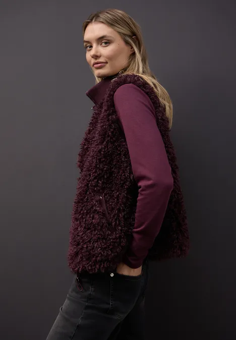 Fake Fur Weste jazz berry Fake Fur Weste jazz berry