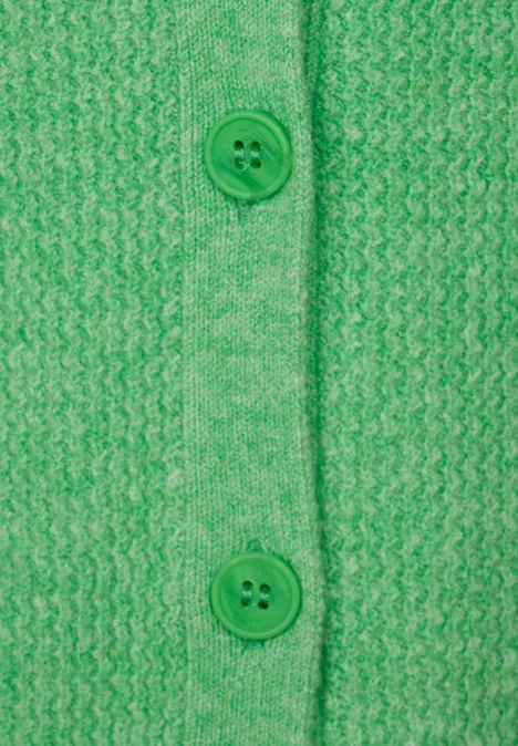 V-Ausschnitt Cardigan light spring green mel. V-Ausschnitt Cardigan light spring green mel.