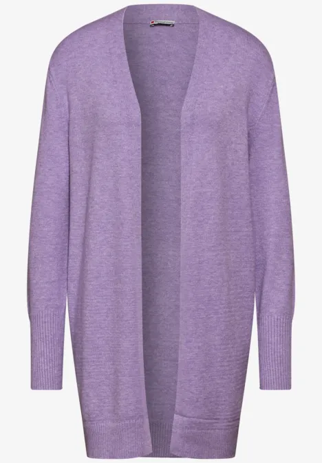 Offener Cardigan light violet mel.