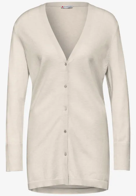 Basic Cardigan oak beige melange